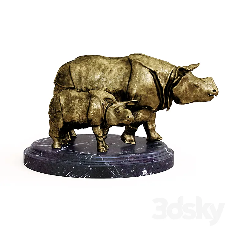 Rhinoceroses 3DS Max