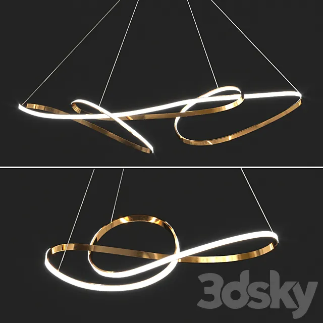 Ribbon Led ceiling light 3DSMax File