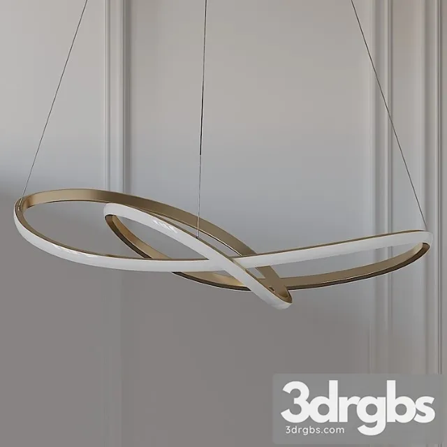 Ribbon led ceiling pendant by heal& 3dsmax Download