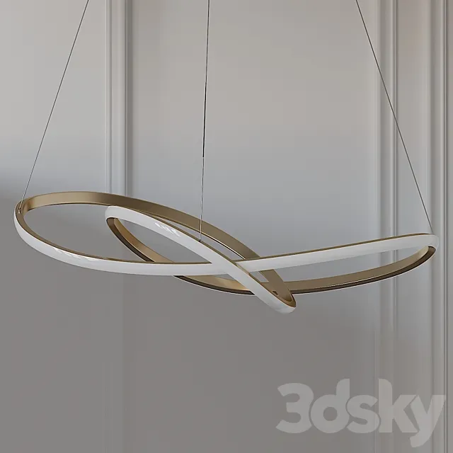 Ribbon LED Ceiling Pendant by Heal’s 3DS Max Model