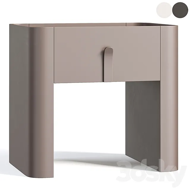 RIC Bedside table By Como Furniture 3ds Max