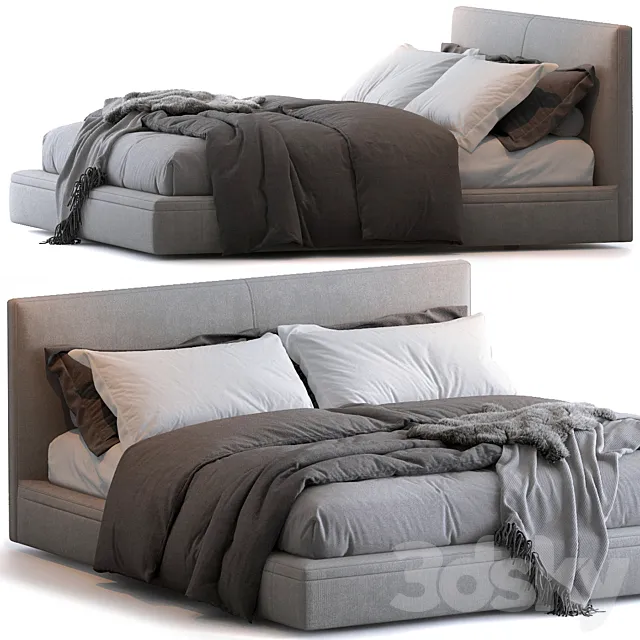 Richard bed by B&B Italia 3ds Max