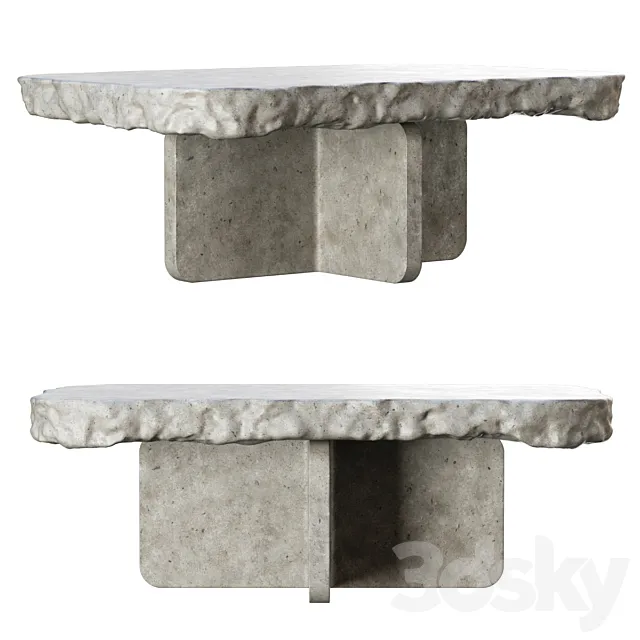 Richard concrete table by Bpoint 3DSMax File