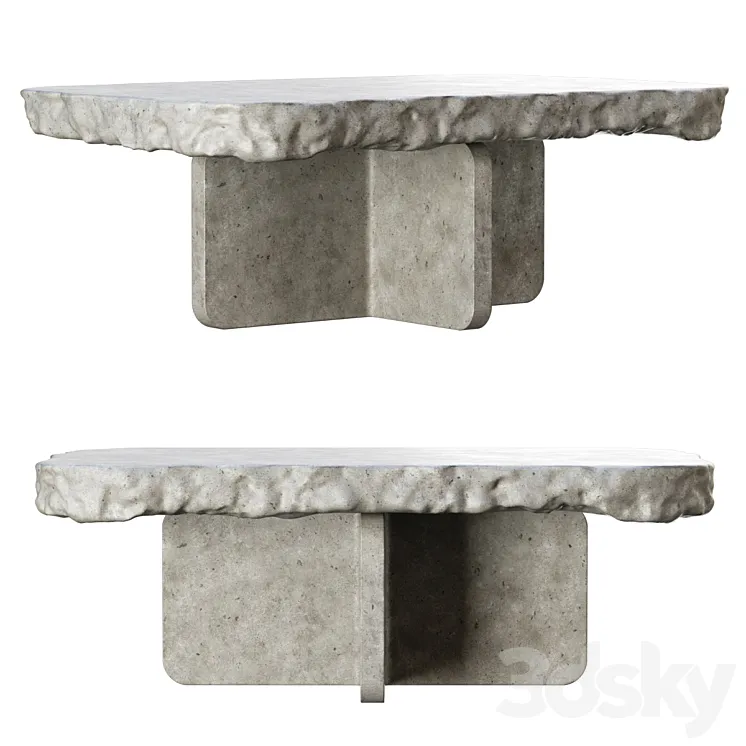 Richard concrete table by Bpoint 3DS Max Model