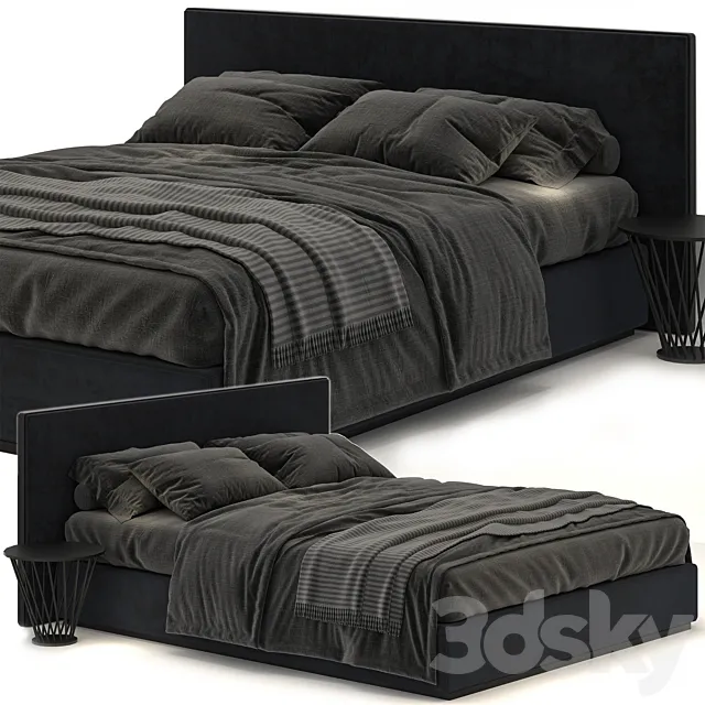 Richard gray bed 3ds Max