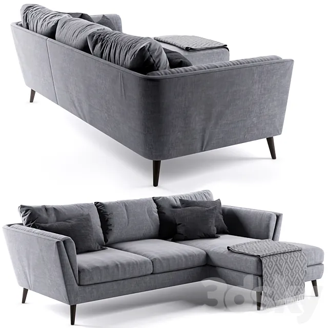 Richmond Corner Sofa rosa and gray 3DS Max Model