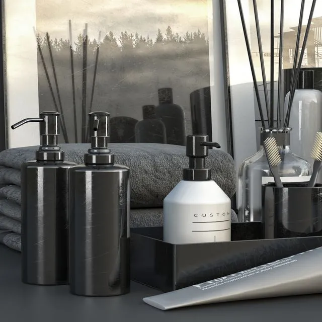 RICHTER Black decorative set 3dsMax Model