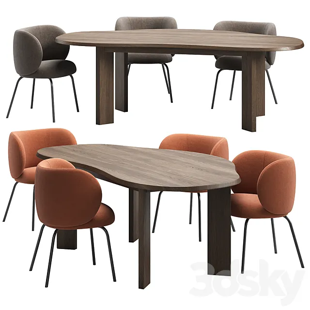 Rico Dining Set by Ferm Living 3ds Max