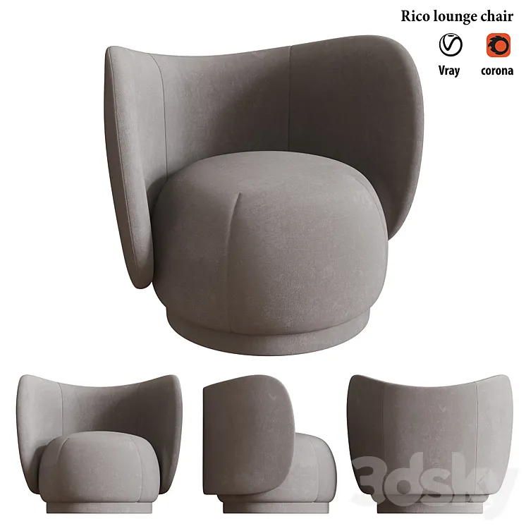 Rico lounge chair 3DS Max