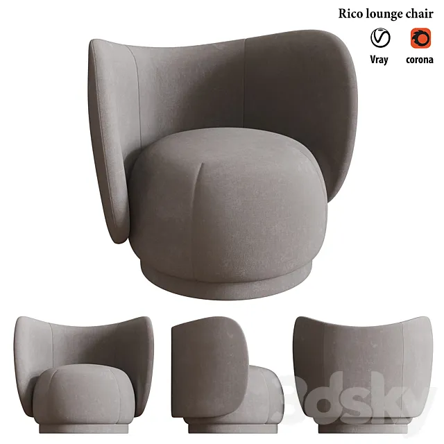 Rico lounge chair 3DSMax File