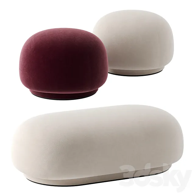 Rico ottoman by Ferm Living 3ds Max