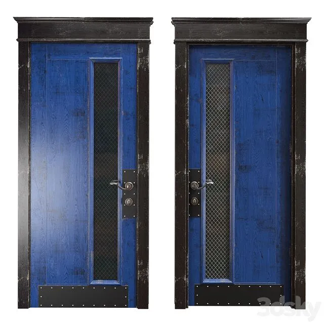RIDS2.0 Blue black Loft door 3dsMax Model