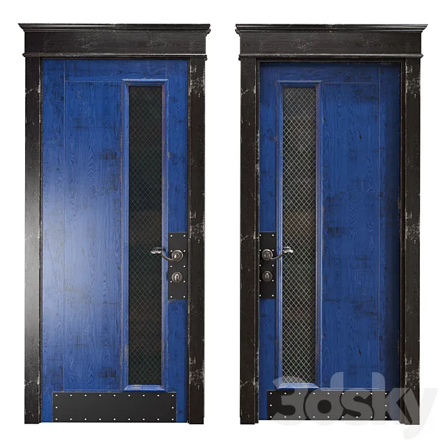 RIDS2.0 Blue_black Loft door 3dsMax Model