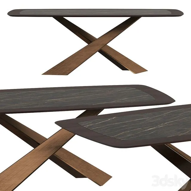 Riflessi Living Dining Table 3dsMax Model