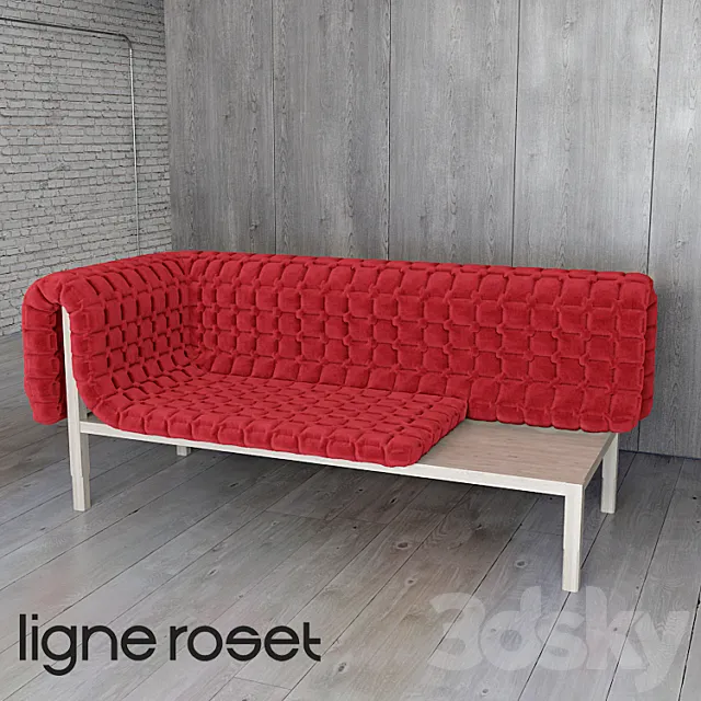 Right or Left-Arm Sofa with Table (RUCHÉ) 3DSMax File