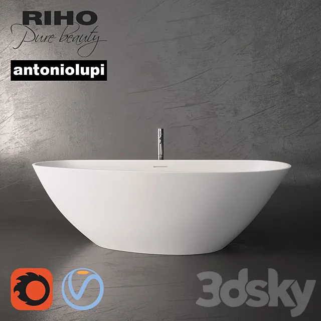 Riho Granada Bath and Mixer Antoniolupi Ayati 3DS Max Model