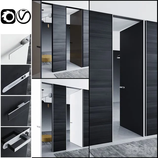Rimadesio doors Aura _ doors for office and home 3dsMax Model