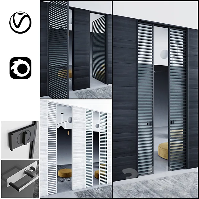 Rimadesio doors Even _ doors for office and home 3DSMax File