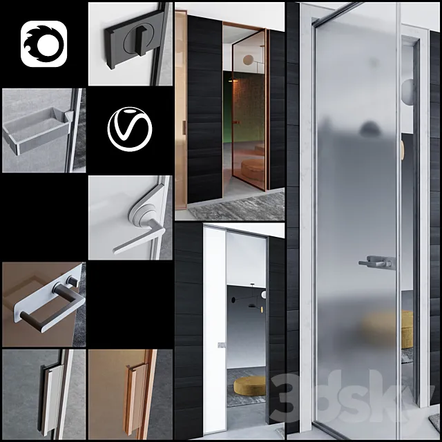 Rimadesio doors Zen _ doors for office and home 3DSMax File