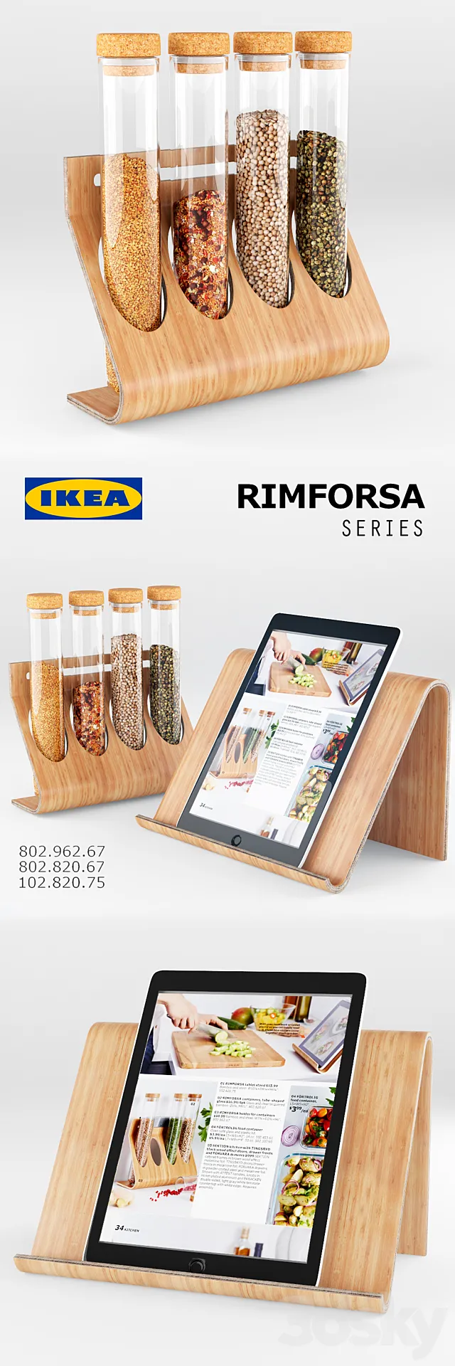 RIMFORSA ikea (kitchen accessories) 3DSMax File