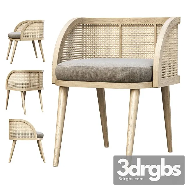 Rimma Rattan Dining Chair Dr77 Obedennyi Stul Iz Rotanga 3dsmax Download
