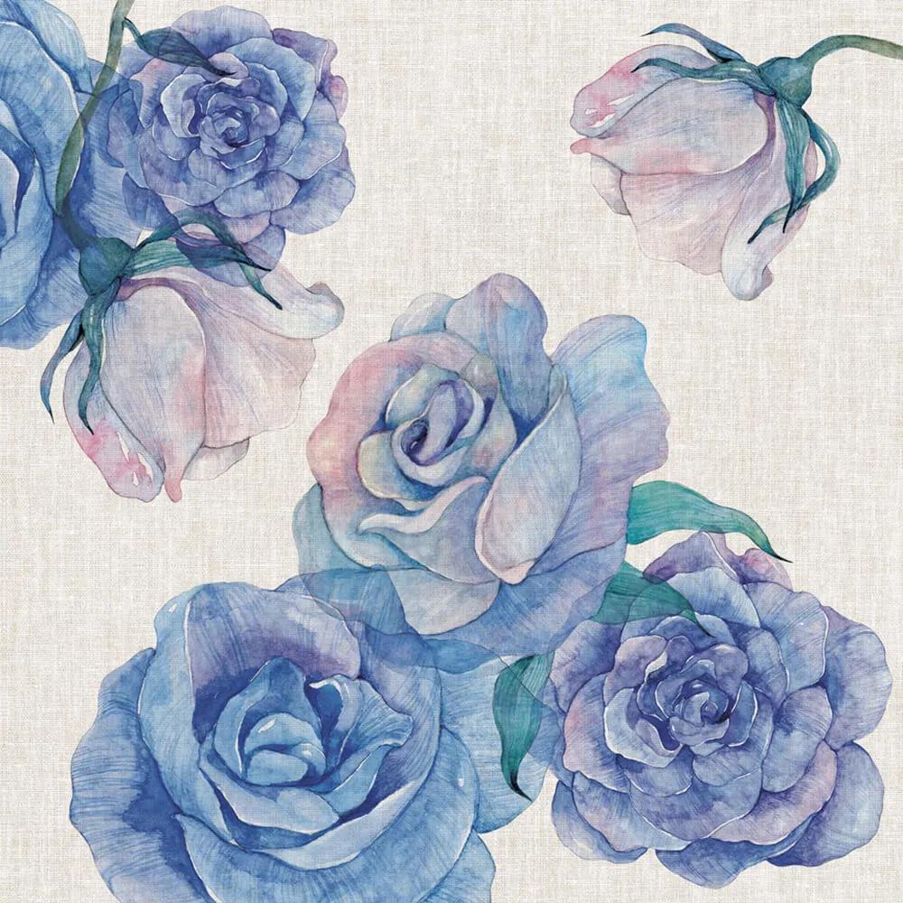 Rimura – Wallpaper Watercolor roses 3ds Max