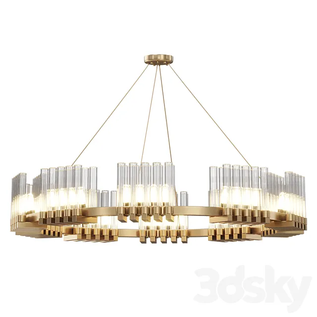 Ring chandeliers and FOUNTAIN lamps 3dsMax Model