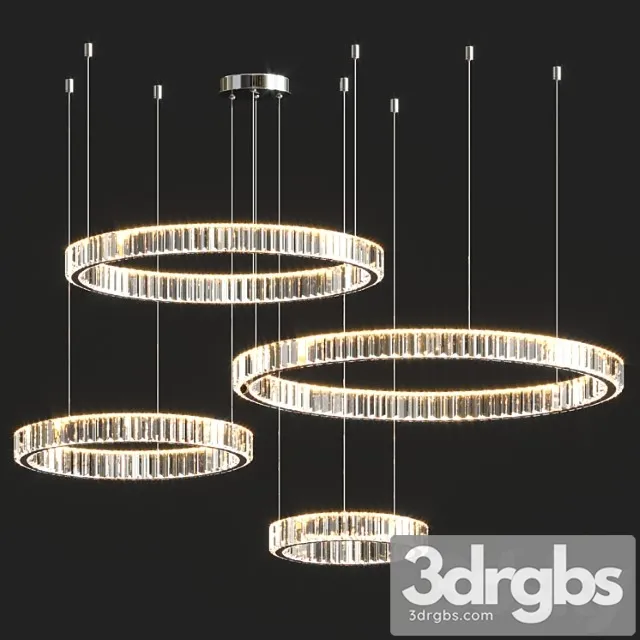 Ring led duplex chandelier