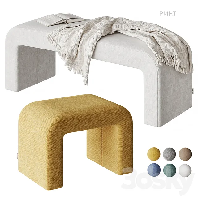 Rint pouf bench divan.ru 3DS Max Model