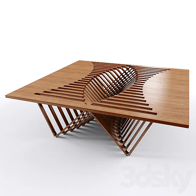 Rising Table 3DS Max Model