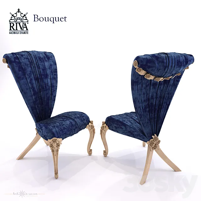 Riva Mobili D`Arte Bouquet Chair 9120 3DSMax File