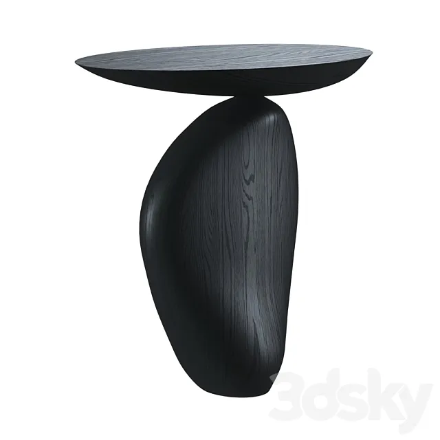 Rive Oak Side Table by Homefolks 3ds Max
