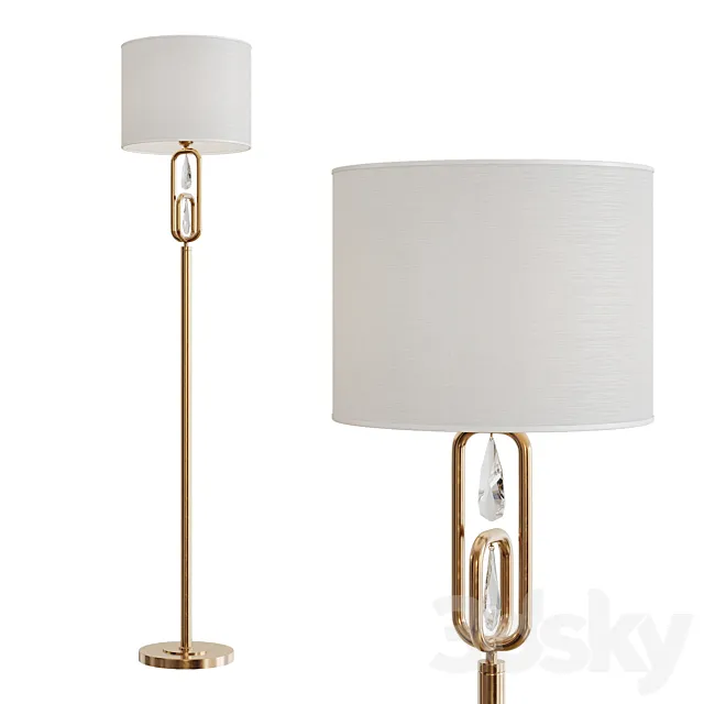 Riverside floor lamp by Freya-Light 3ds Max