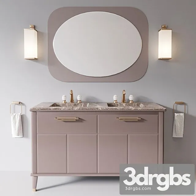 Riviere cappuccino emperador dark bathroom set by oasis group