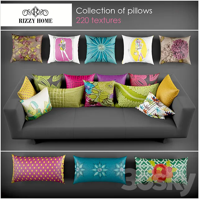 Rizzy Home pillows2 3DS Max Model