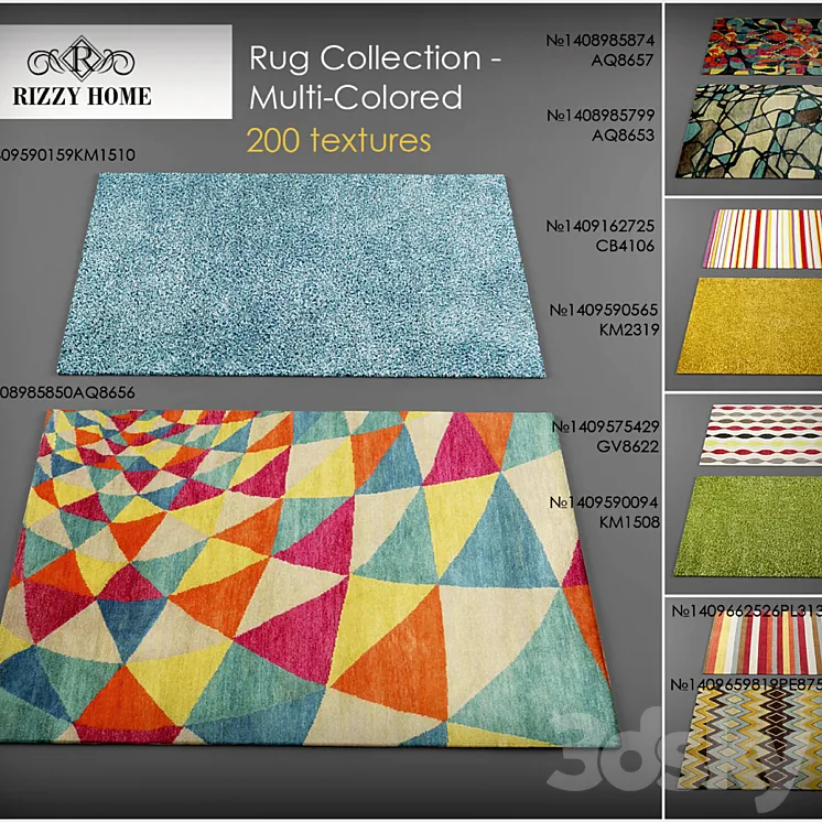 Rizzy Home rugs – Multi-colored 3DS Max