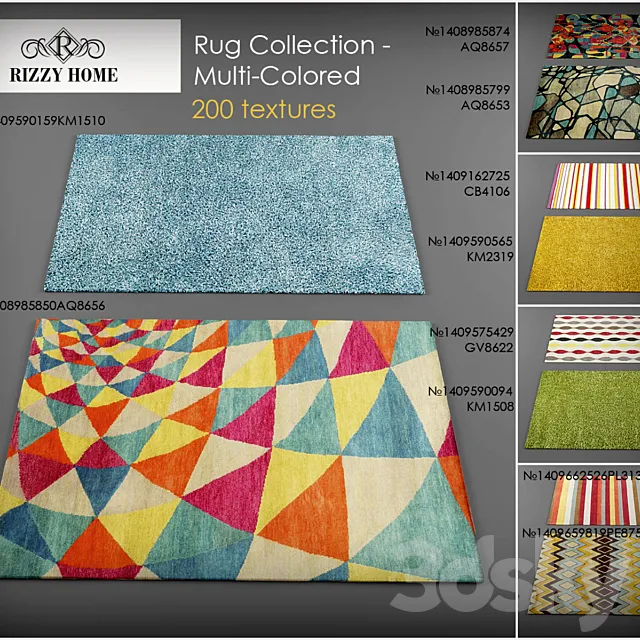Rizzy Home rugs – Multi-colored 3DSMax File