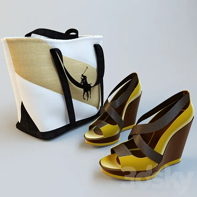 RL bag and shoes 3DS Max Model