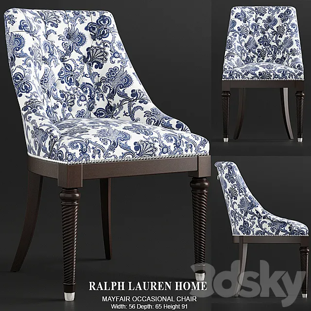 RLH – MAYFAIR OCCASIONAL CHAIR 3DS Max Model