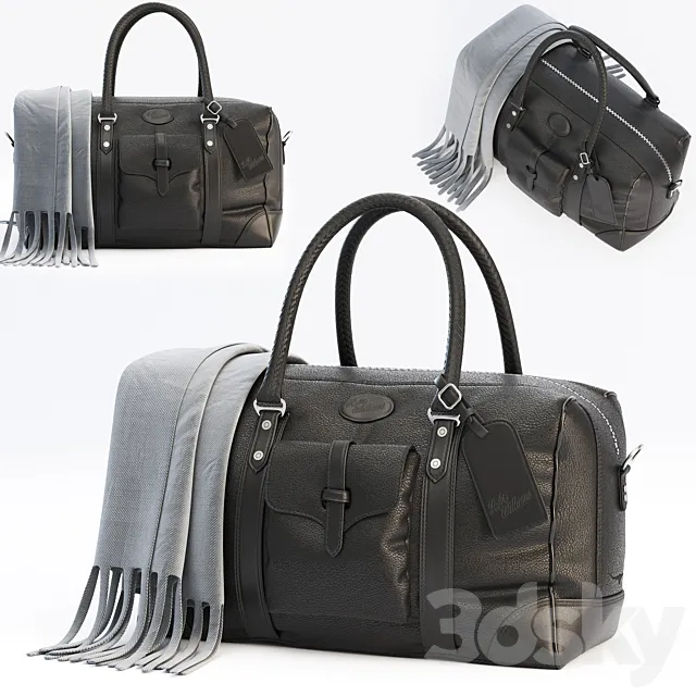 RMWilliams Signature Overnight Bag Whiskey 3ds Max