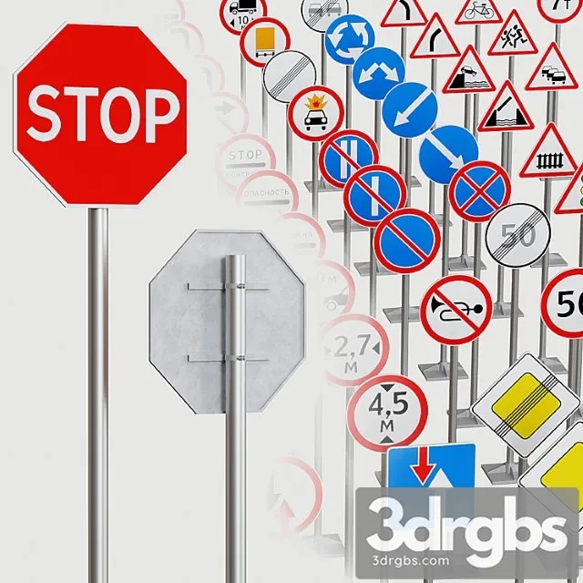 Road signs 3dsmax Download