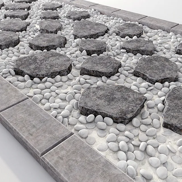 Road stone 3DS Max Model