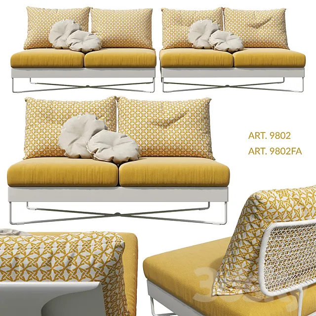 ROBERTI CORAL REEF Sofa 9802 and 9802FA 3DS Max Model