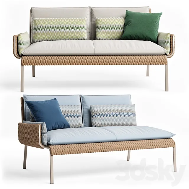 Roberti Rattan Key West 2 SEATED 3DS Max Model