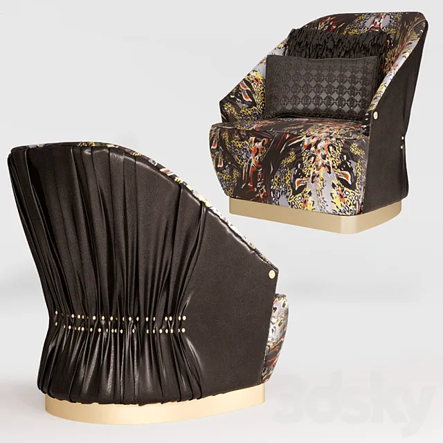 Roberto Cavalli Inanda Armchair 3ds Max