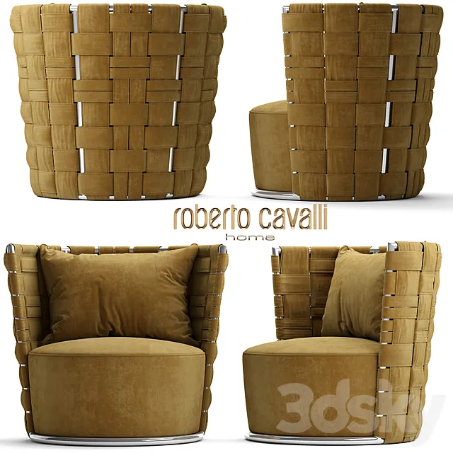 roberto cavalli Lounge Occasional Chairs Bell Armchair 3DS Max Model