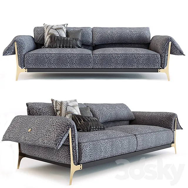 Roberto Cavalli Montego Sofa 3ds Max