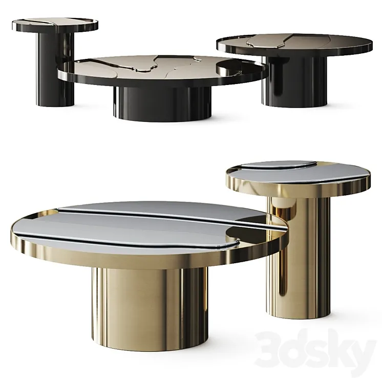 Roberto Cavalli Sahara Coffee Tables 3DS Max Model