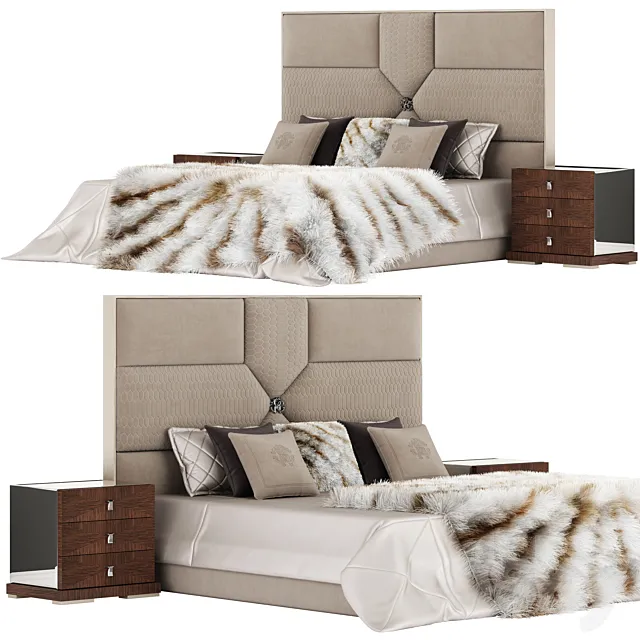 Roberto Cavalli Springs Bed Amb-1 3DS Max Model