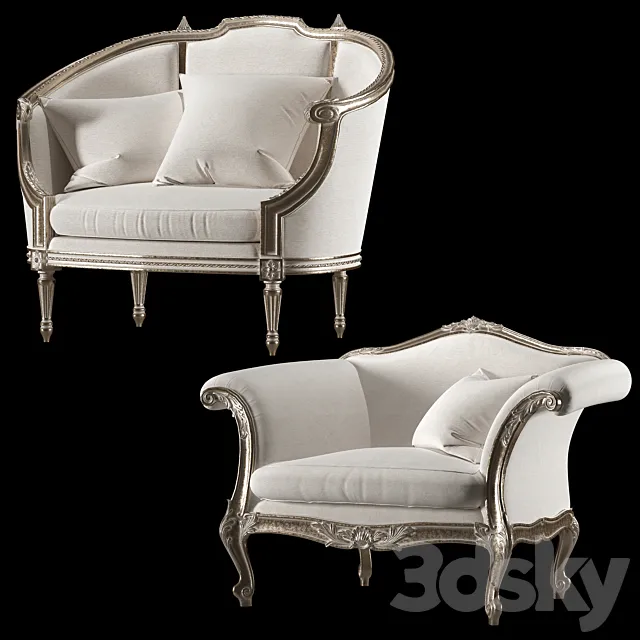 roberto giovannini and eloquence armchair 3ds Max